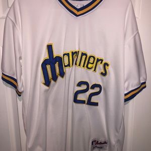 Seattle Mariners Throwback Cano Jersey Large